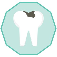 tooth with caries