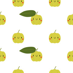 Kawaii Cartoon Star Gooseberry Fruit