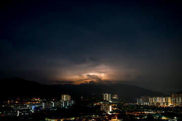 Fototapeta premium morning lightning in the city