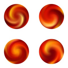 Gradients kit with round smooth backgrounds.