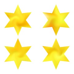 Set of hexagram chromatic backgrounds.