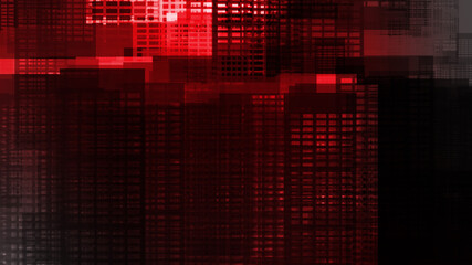 Digital painting of urban city landscape