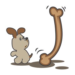 dog with the alphabet j