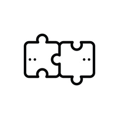 Puzzle Icon Logo Vector Isolated. Marketing and Growth Icon Set. Editable Stroke and Pixel Perfect.