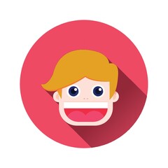 boy with  happy face