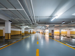 underground parking garage