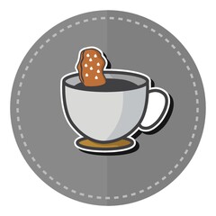 coffee with biscuit