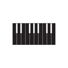 silhouette of piano keys