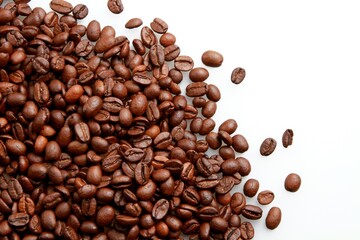 Naklejka premium Coffee beans - isolated image
