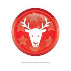 reindeer button