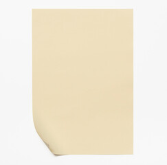 sheet of paper isolated on white
