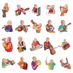 collection of man playing instruments