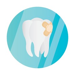 bandage on tooth