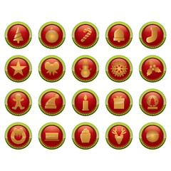 set of button icons