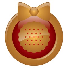 shortbread cookie button