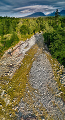 Fototapeta na wymiar Mountain stream in High Tatras National Park, Slovakia, Europe. Beautiful world.