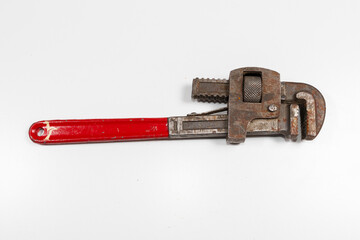 Monkey wrench isolated on white background