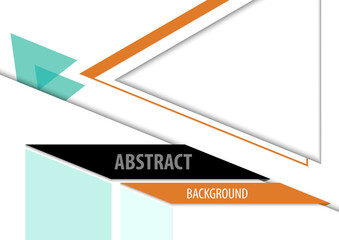 Abstract Geometric Triangle Background Design for Presentation or Flyer or Brochure or Other Presentation - Minimalist Graphic Illustration, Vector