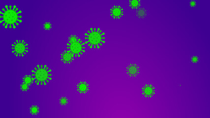 Coronavirus pattern banner background. Abstract healthcare Illustrations concept COVID-19.