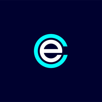 C & E letters Joint logo icon vector template for corporate logo and business card design.