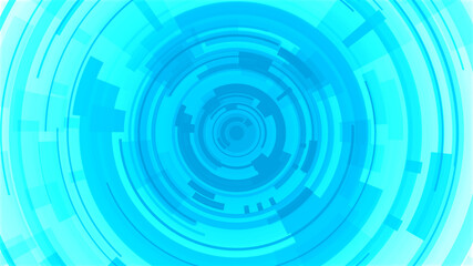 Circle white blue bright technology Hi-tech background. Abstract graphic digital future concept design.