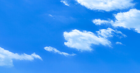 blue sky with beautiful natural white clouds
