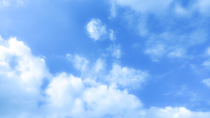 blue sky with beautiful natural white clouds