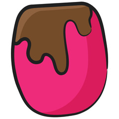 
Icon of chocolate jar in hand drawn cartoon style.
