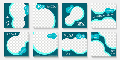 Social media post templates design for sale offers