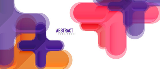 Glossy multicolored plastic style cross composition, x shape design, techno geometric modern abstract background. Trendy abstract layout template