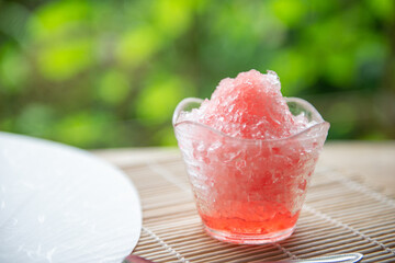 冷たいかき氷