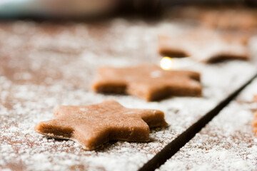 Fototapeta na wymiar Christmas gingerbread cookies.