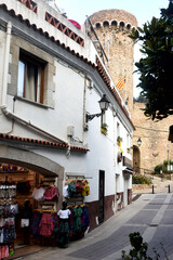Fototapeta premium stare miasto Tossa de Mar, prowincja Girona, Katalonia, Hiszpania