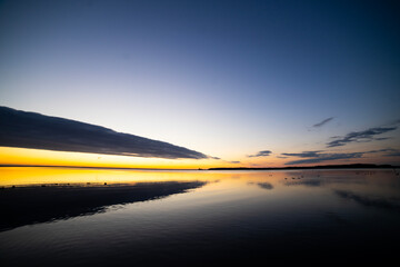 sunrise at lake Müritz