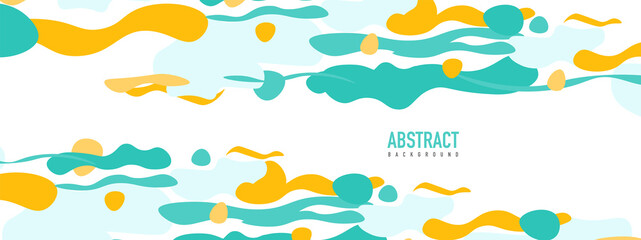 Trendy liquid style shapes abstract design, dynamic vector background for placards, brochures, posters, web landing pages, covers or banners