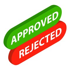 Decision making icon. Isometric illustration of decision making vector icon for web