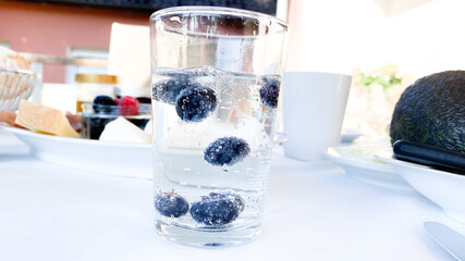 glass of Blueberries