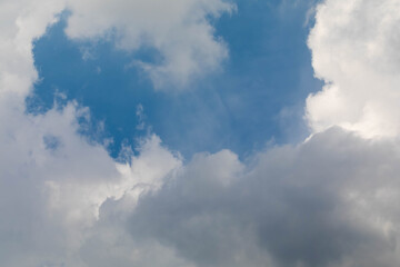 Cloudy before a thunderstorm. Dark clouds, Sky background