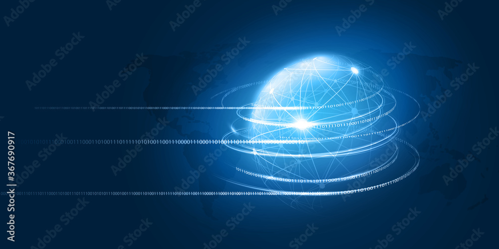 Poster abstract blue minimal style cloud computing, networks, telecommunications concept design with polygo