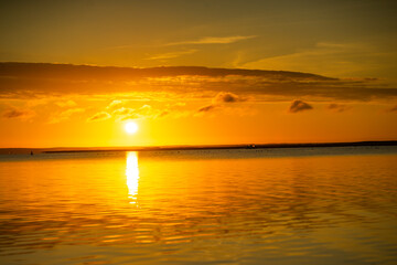 sunrise at lake Müritz
