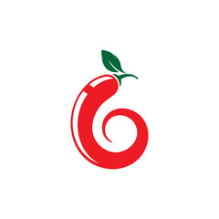 Hot Chili vector icon illustration