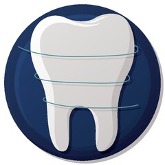 tooth with floss