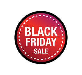 Black friday sale tag vector.  Black friday sale banner. 