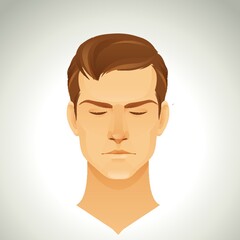 man with trendy hairstyle