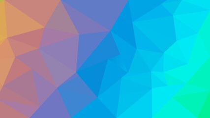 Obraz premium Abstract colorful low poly structure backdrop
