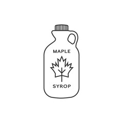 Maple syrup icon. Simple illustration of maple syrup vector icon for web