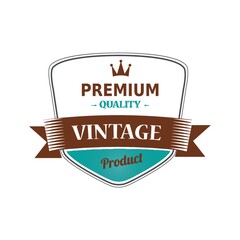 premium quality vintage label