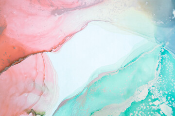 Naklejka premium The picture is painted in alcohol ink. Abstract painting, can be used as a trendy background for wallpapers, posters, cards, invitations, websites.
