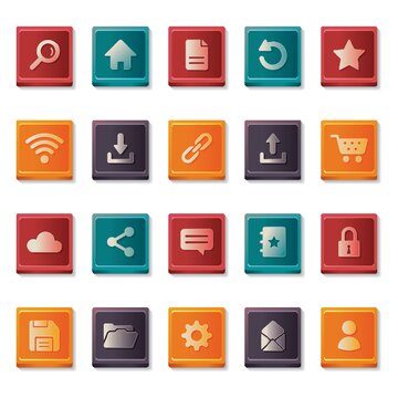 web icon buttons