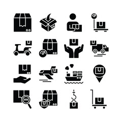 Delivery icon set